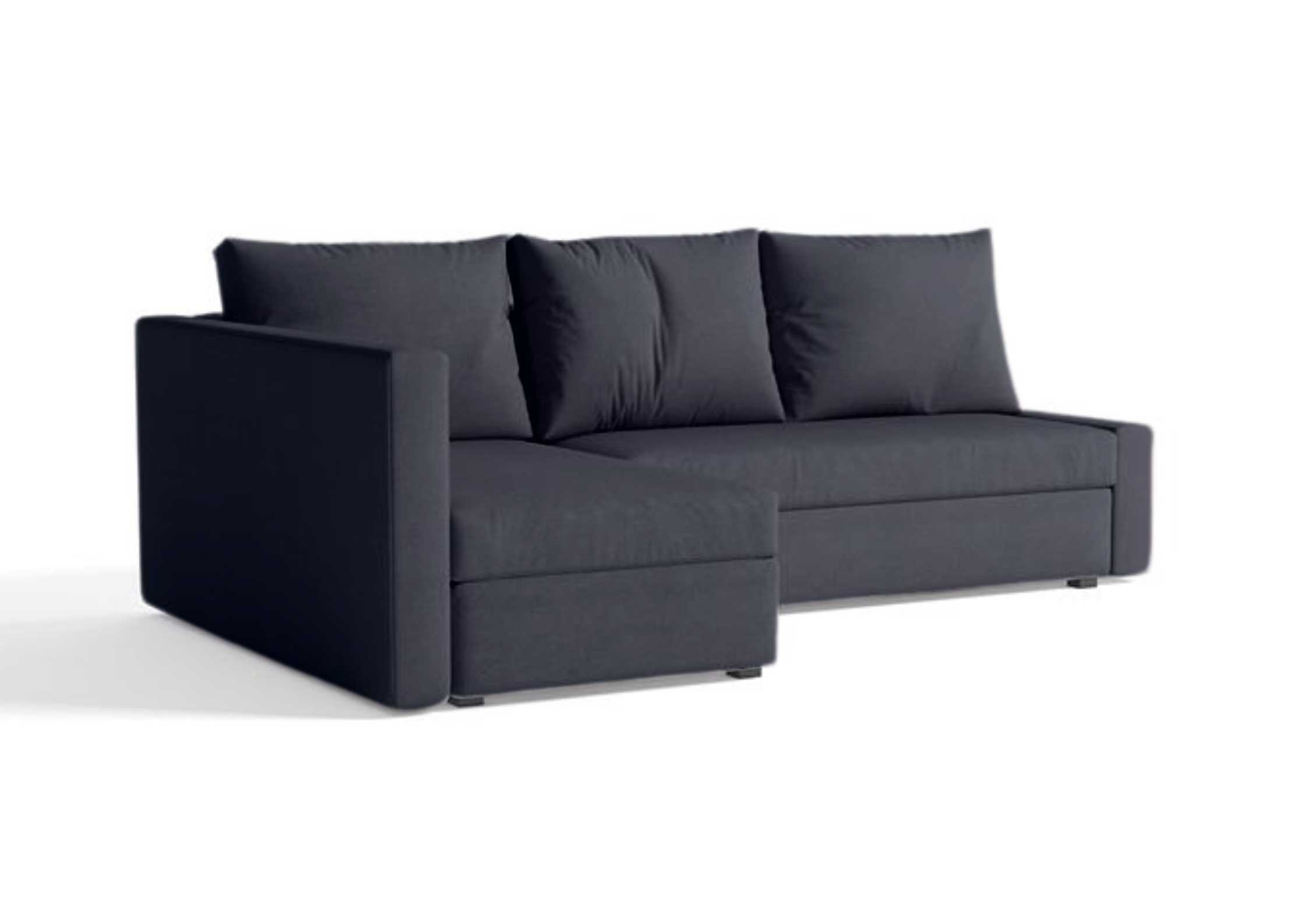 Czarny narożnik rozkładany